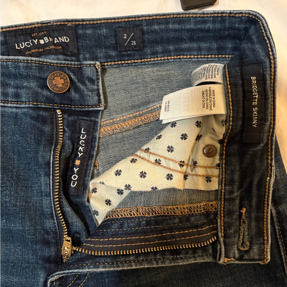 Lucky Brand Bridgette Skinny Women's Dark Blue Jeans size 2 26 28 inch